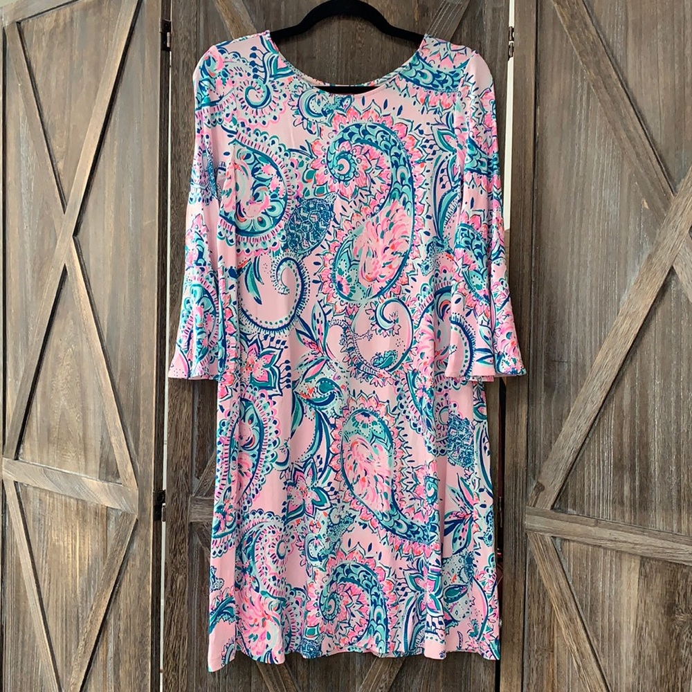 Lilly Pulitzer Ophelia dress size L. Paisley print.
